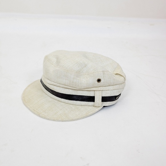 *Free with Purchase* DeLux Newsboy Paper Boy Cap Pageboy Baker Cream Beige - Picture 2 of 7